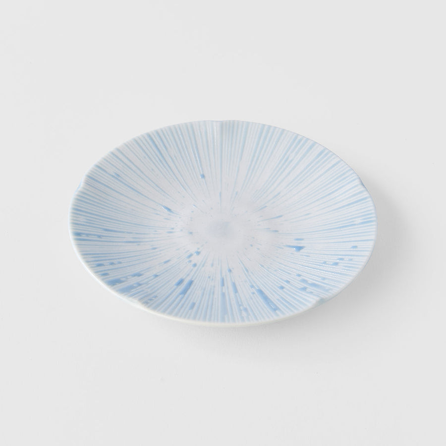 Premium Ceramic Tapas Plate – Ice Blue Glaze 13cm
