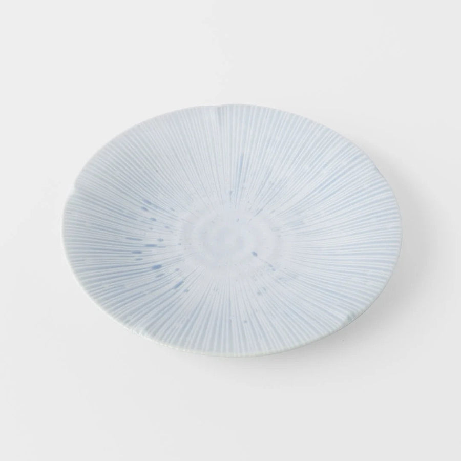 Premium 22cm Ice Blue Glaze Ceramic Side Plate Dishwasher Microwave Safe