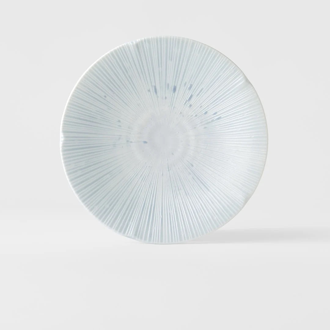Premium 22cm Ice Blue Glaze Ceramic Side Plate Dishwasher Microwave Safe
