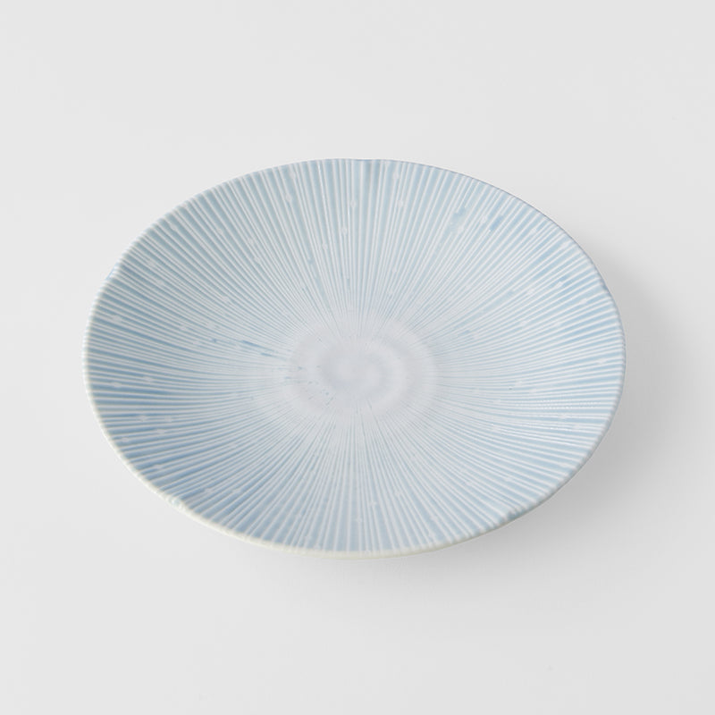 Premium 24.5cm Ice Blue Glaze Ceramic Dinner Plate Dishwasher Microwave Safe