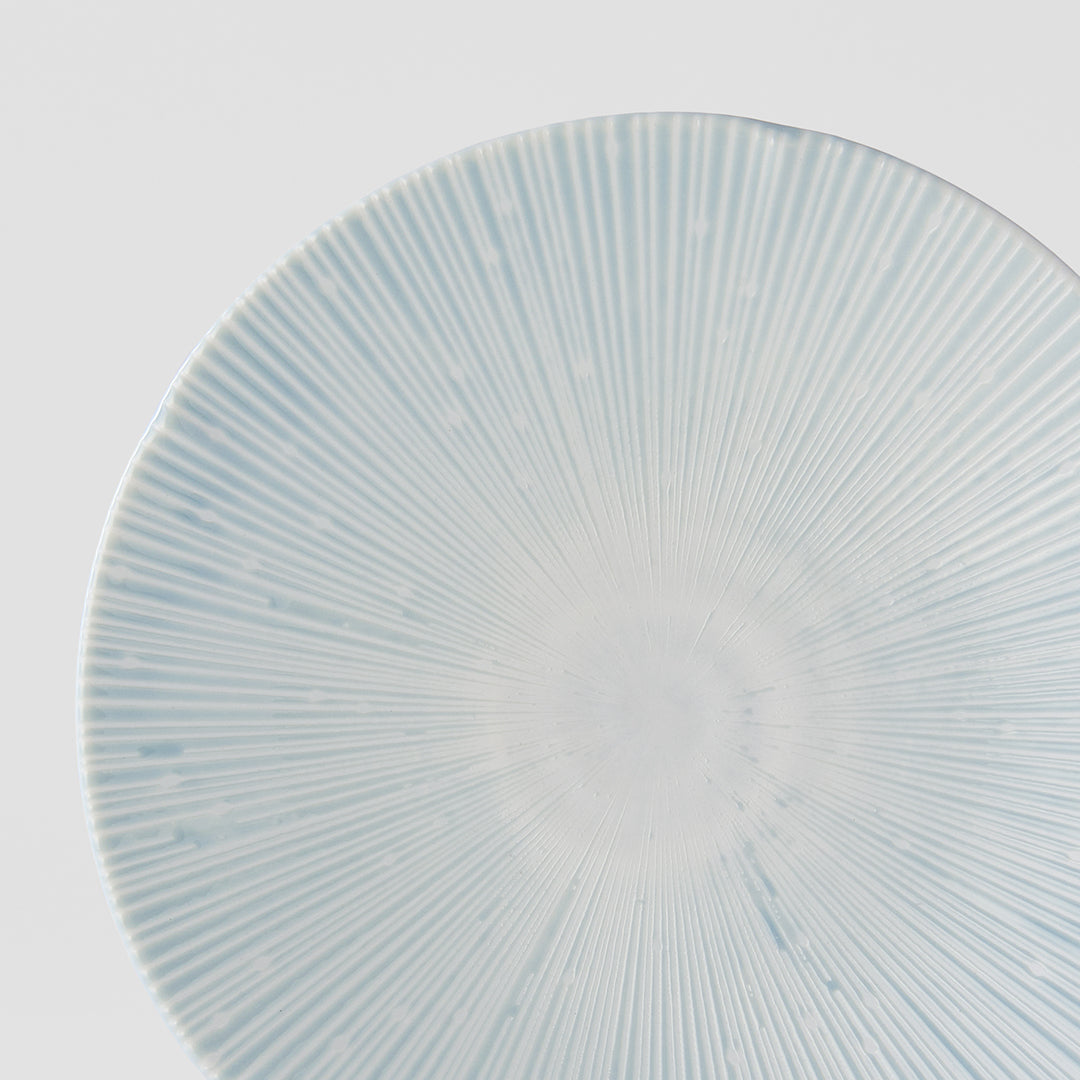 Premium 24.5cm Ice Blue Glaze Ceramic Dinner Plate Dishwasher Microwave Safe