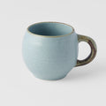 Premium 300ml Sky Blue Glaze Maru Ceramic Mug Dishwasher Microwave Safe