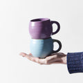 Premium 300ml Sky Blue Glaze Maru Ceramic Mug Dishwasher Microwave Safe