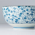 Premium 16cm Blue Daisy Glaze Ceramic Bowl 800ml Dishwasher Microwave Safe