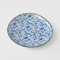 Premium 19cm Blue Daisy Glaze Organic Ceramic Side Plate Dishwasher Microwave Safe