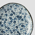 Premium 12cm Blue Daisy Glaze Organic Ceramic Saucer Dishwasher Microwave Safe