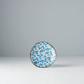 Premium 12cm Blue Daisy Glaze Organic Ceramic Saucer Dishwasher Microwave Safe