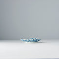 Premium 12cm Blue Daisy Glaze Organic Ceramic Saucer Dishwasher Microwave Safe