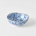 Premium 11cm Blue Daisy Glaze Organic Ceramic Sauce Dish 100ml