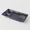Premium Dumpling Plate – Black Glaze 21cm