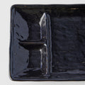 Premium Dumpling Plate – Black Glaze 21cm