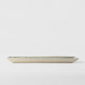 Premium Dumpling Plate – White Sumi Brushstroke Glaze 33cm