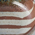 Premium Thick Edge Bowl – Brown Striped Earth Glaze 24cm, 1800ml