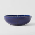 Premium Thick Edge Bowl – Dark Blue Indigo Drip Glaze 24cm, 1800ml