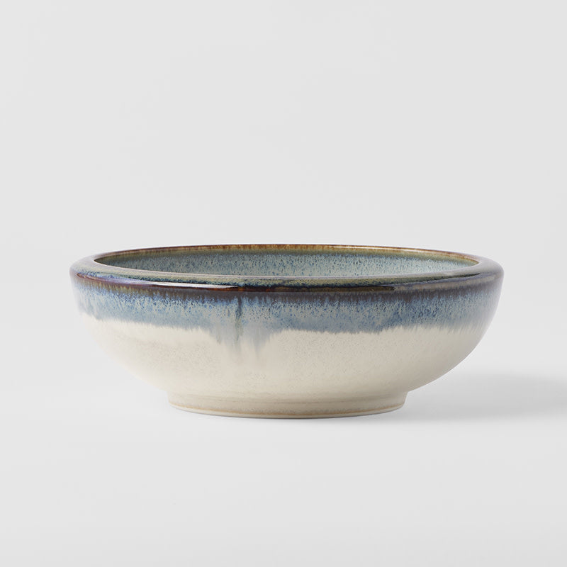 Premium 17cm Aurora Glaze Thick Edge Ceramic Bowl 500ml Dishwasher Microwave Safe