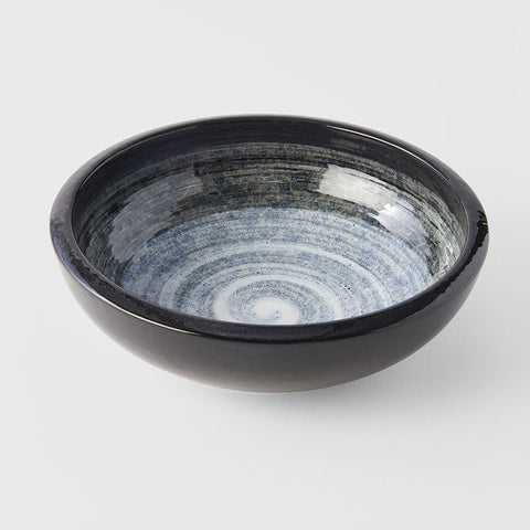 Premium 20.3cm Blue Cloud Glaze Ceramic Pasta Bowl 600ml Dishwasher Microwave Safe