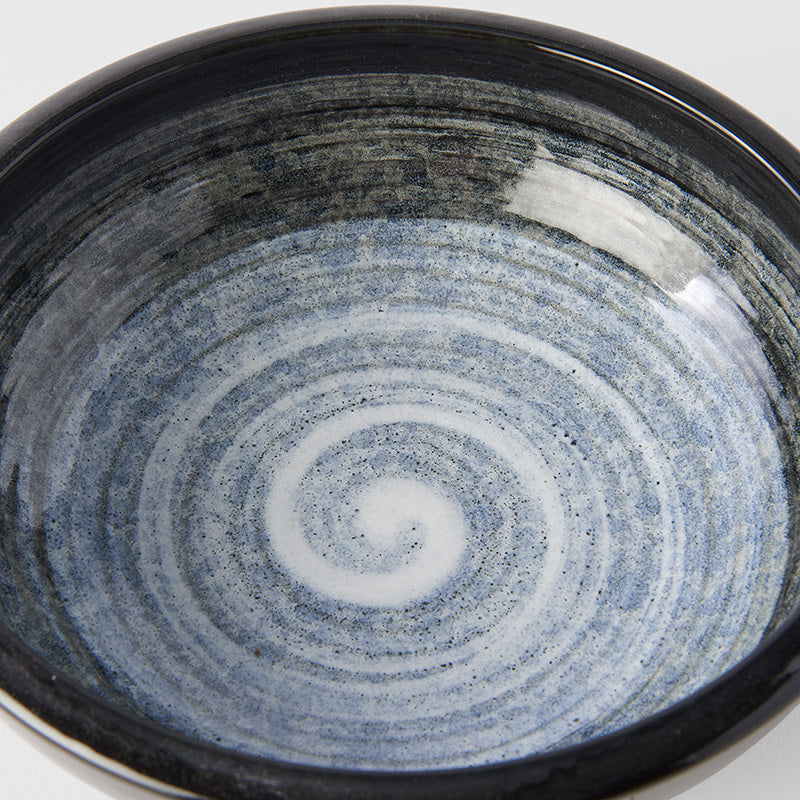 Premium 20.3cm Blue Cloud Glaze Ceramic Pasta Bowl 600ml Dishwasher Microwave Safe