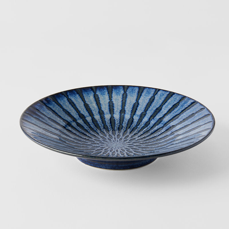 Premium Bowl – Dark Blue Indigo Drip Glaze 24cm, 400ml