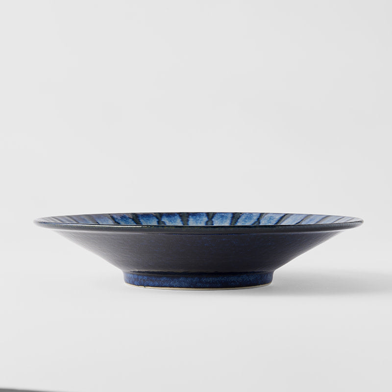 Premium Bowl – Dark Blue Indigo Drip Glaze 24cm, 400ml