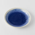 Premium 24.5cm Ocean Blue Glaze Ceramic Pasta Bowl 400ml Dishwasher Microwave Safe