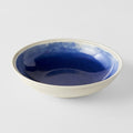 Premium 21cm Ocean Blue Glaze Ceramic Pasta Bowl 600ml Dishwasher Microwave Safe