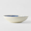 Premium 21cm Ocean Blue Glaze Ceramic Pasta Bowl 600ml Dishwasher Microwave Safe