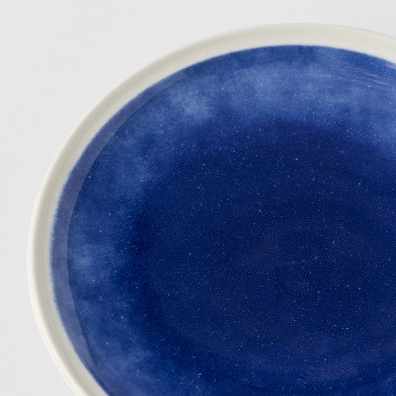 Premium Small Plate with Ocean Blue Glaze - 14.3cm
