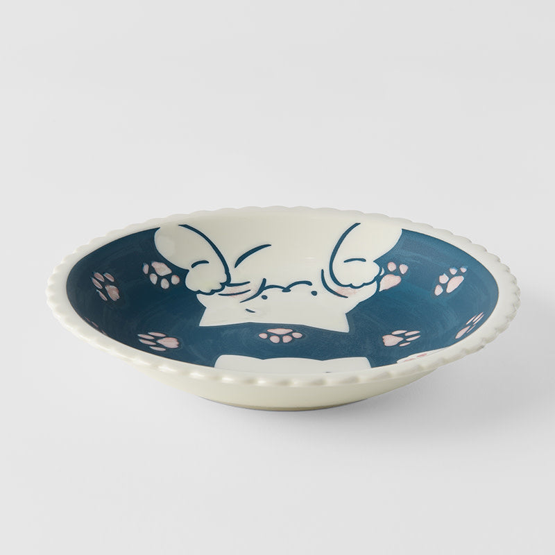 Premium Paw Prints Cat Pasta Bowl - 21cm