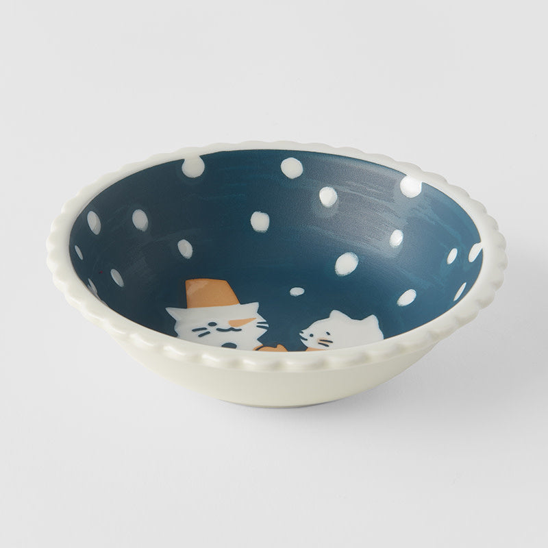 Premium Snow Cat Pasta Bowl - 14cm