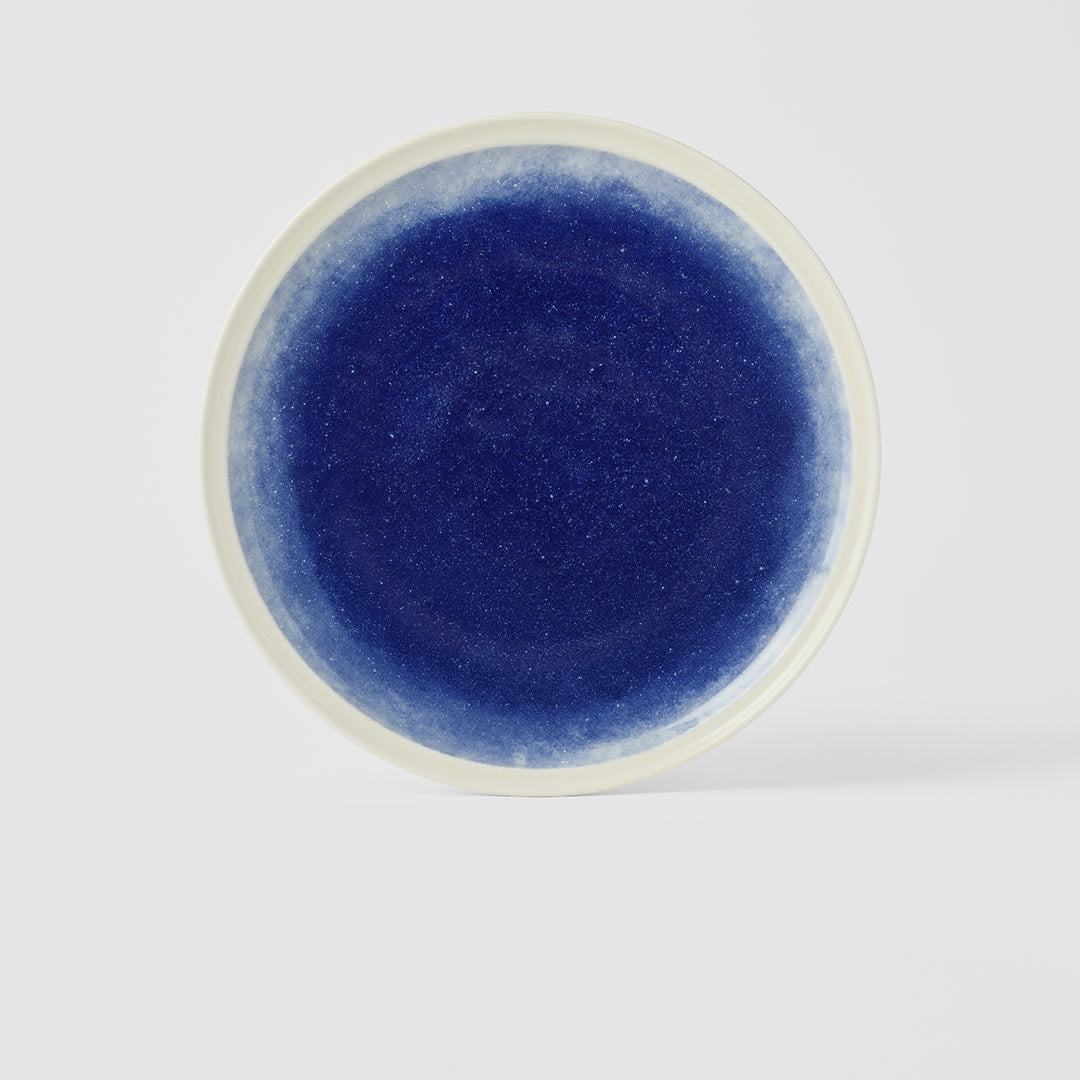 Premium 23cm Ocean Blue Glaze Ceramic Dinner Plate Dishwasher Microwave Safe