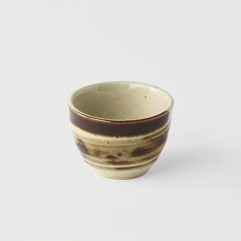 Premium Sake Cup – Beige Wheat Glaze 40ml