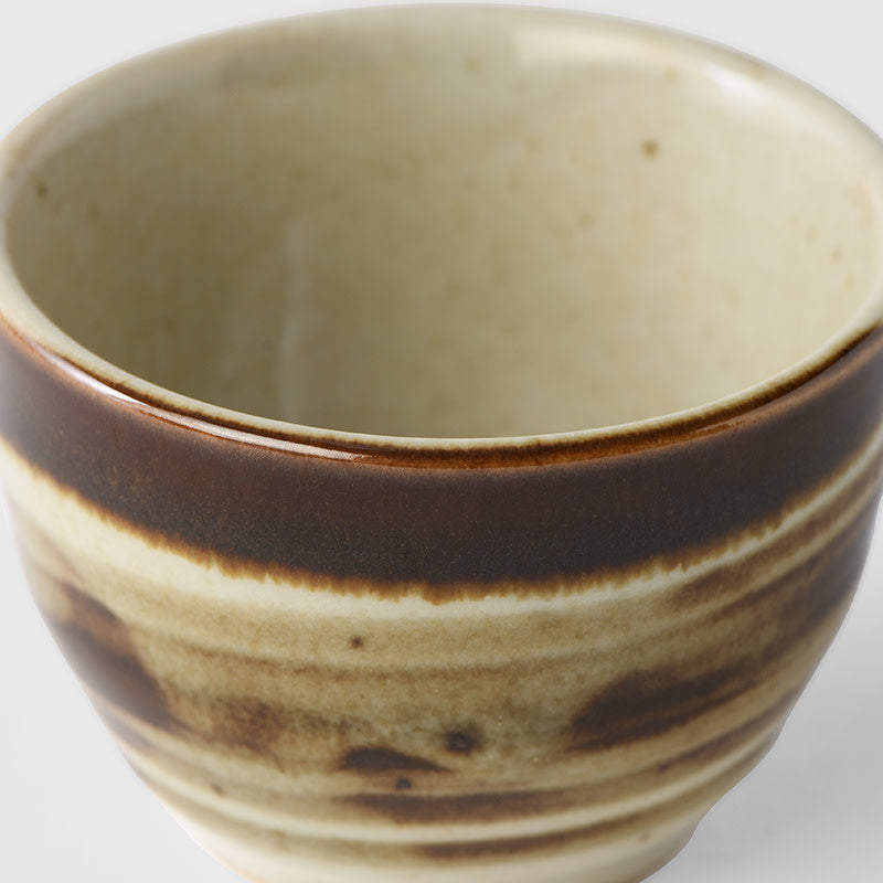Premium Sake Cup – Beige Wheat Glaze 40ml