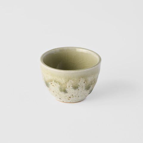 Premium 30ml Light Green Drip Glaze Ceramic Sake Cup Dishwasher Safe