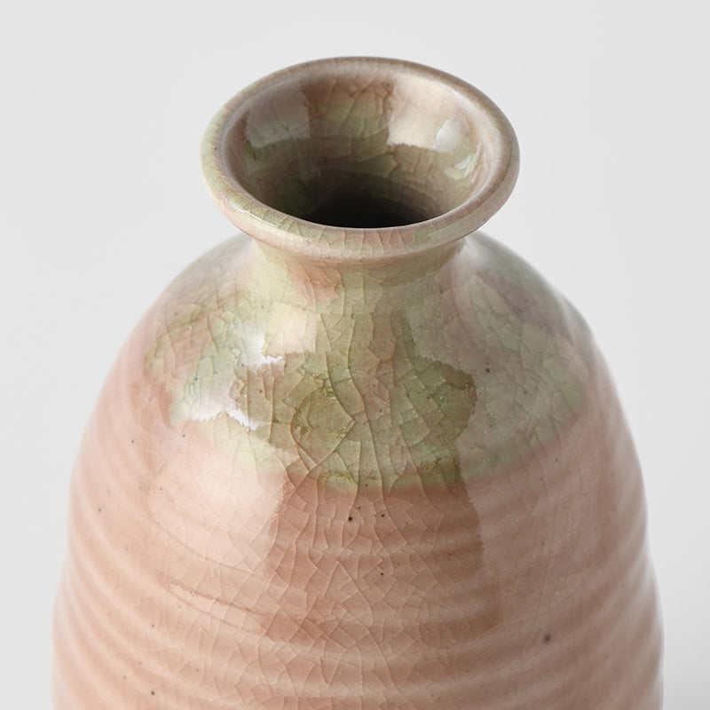 Premium 280ml Blush Pink Glaze Ceramic Sake Jug Dishwasher Microwave Safe