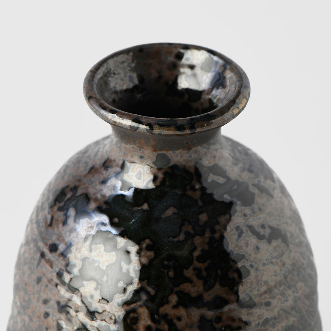 300ml Black Glaze Ceramic Sake Jug Japanese Drinkware Dishwasher Microwave Safe