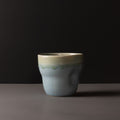 Premium 280ml Crazed Blue Glaze Yunomi Mug Japanese Ceramic Tea Cup