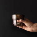 Premium 280ml Metallic Splash Glaze Yunomi Mug Japanese Ceramic Tea Cup