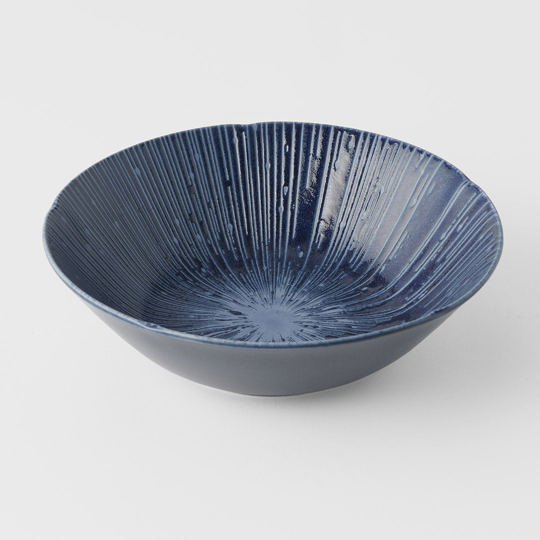 Premium Bowl – Dark Blue Sapphire Glaze 21cm