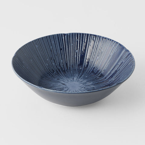 Premium Bowl – Dark Blue Sapphire Glaze 21cm