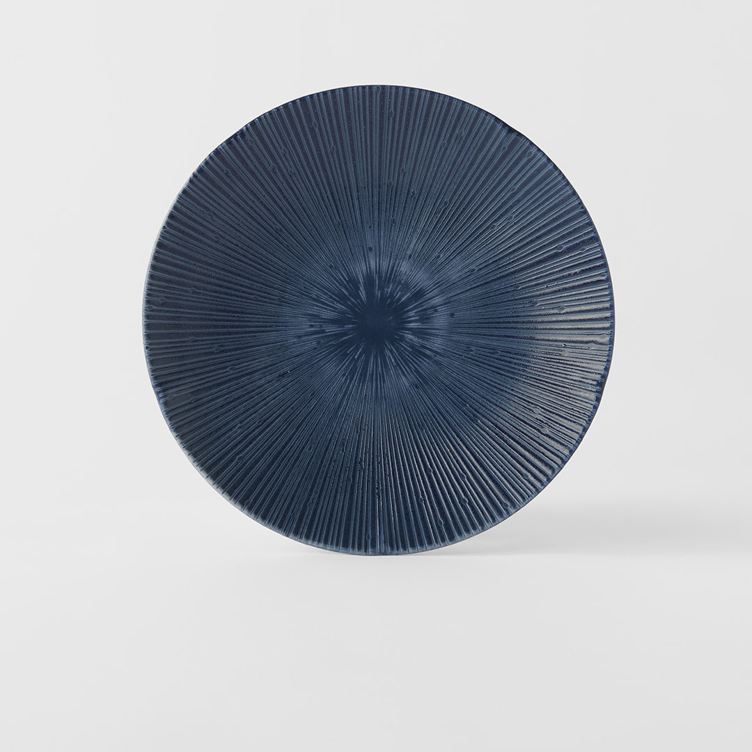 24.5cm Sapphire Glaze Ceramic Dinner Plate Dishwasher Microwave Safe