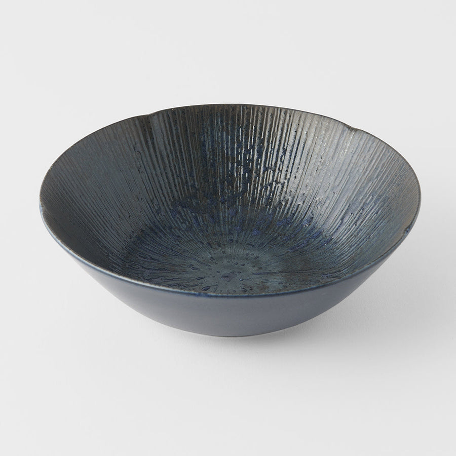 21cm Dusk Glaze Blue Ceramic Bowl 800ml Dishwasher Microwave Safe