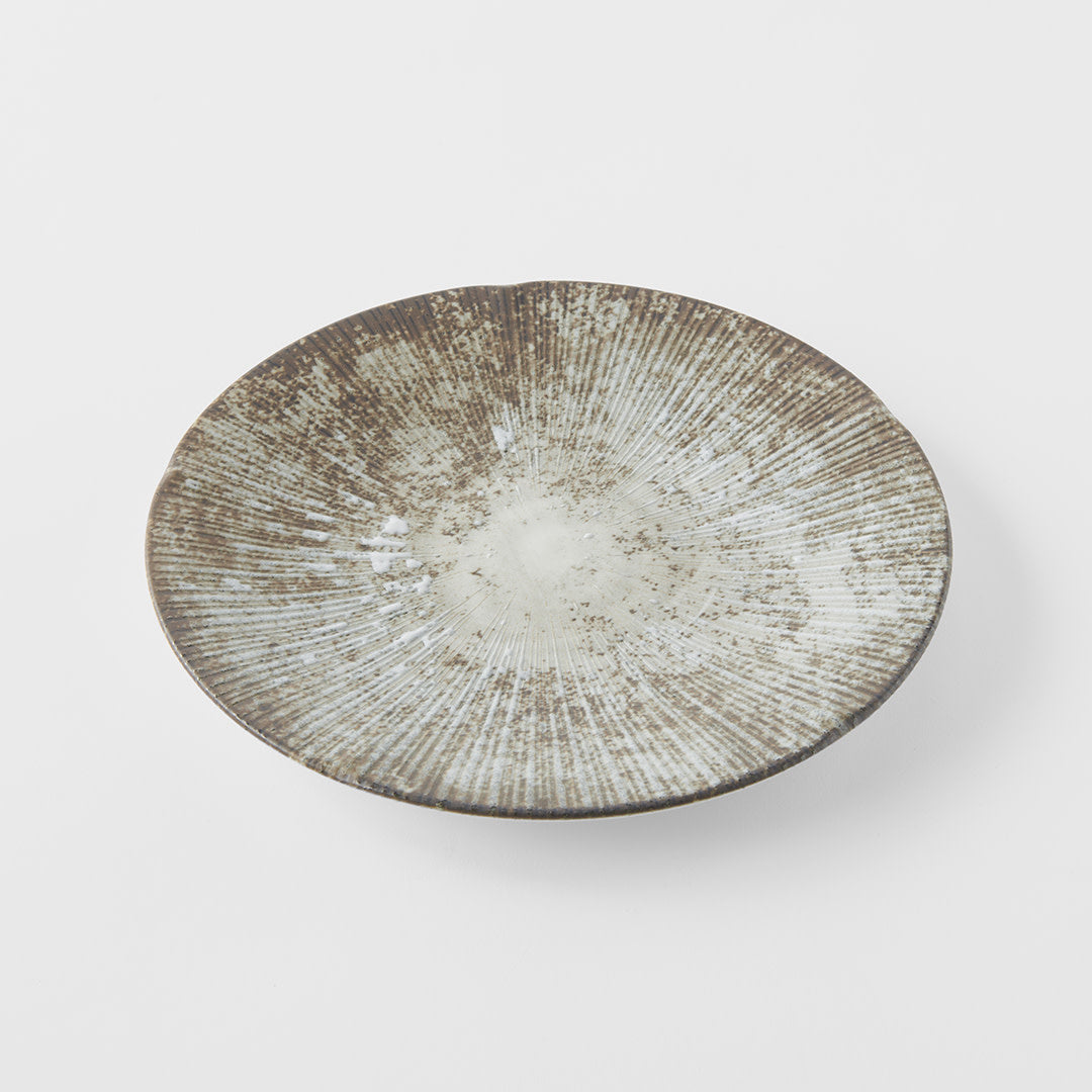 Premium Ceramic Side Plate – White Wash Early Snow Glaze 22cm