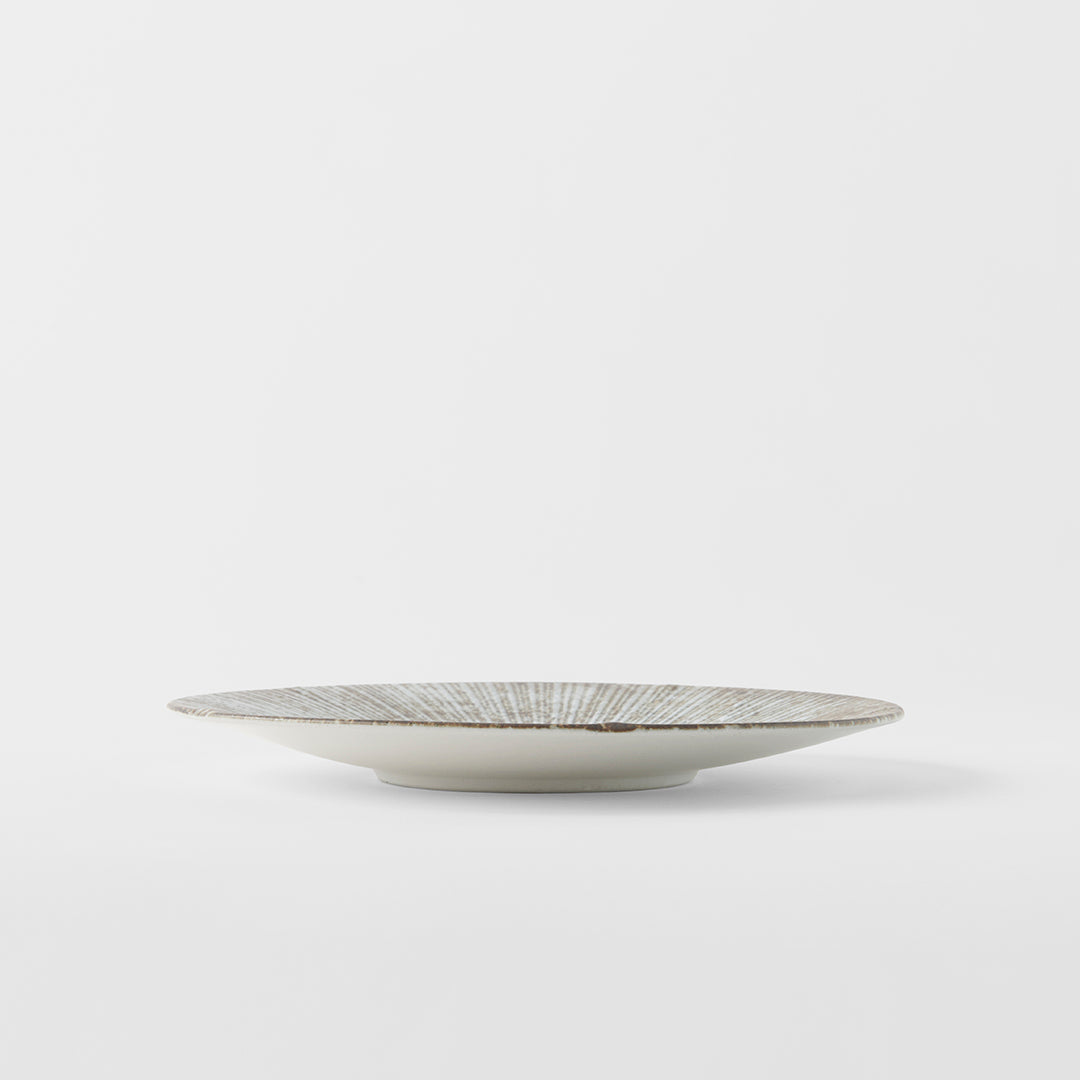 Premium Ceramic Side Plate – White Wash Early Snow Glaze 22cm