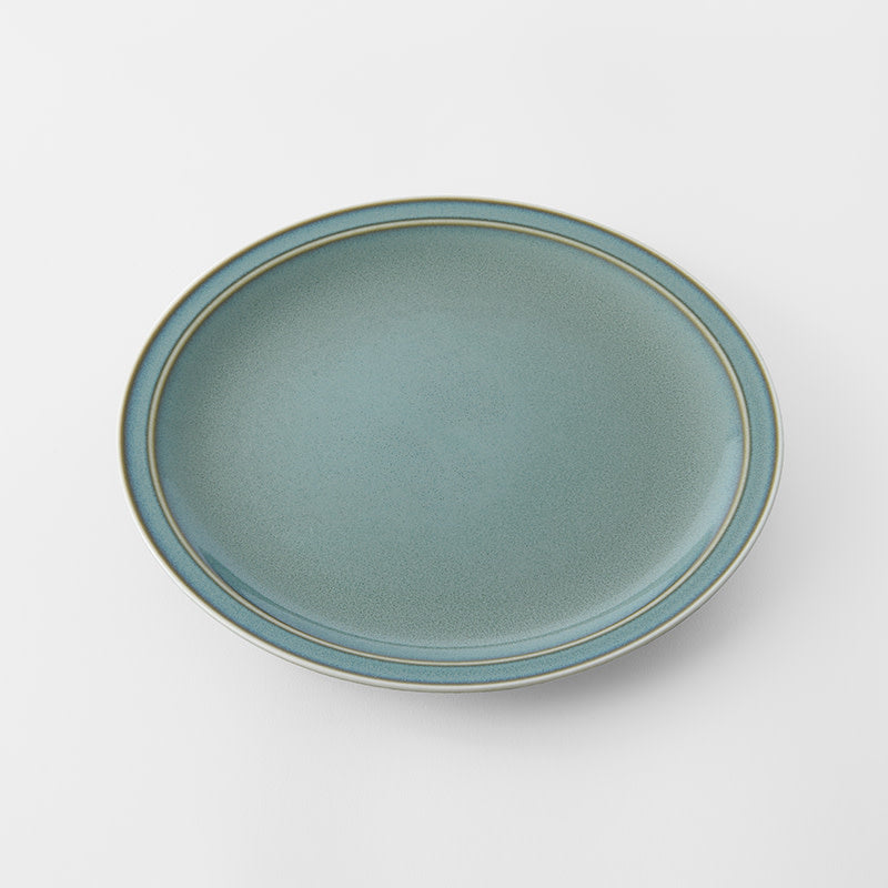 Premium 25cm Sea Green Glaze Ceramic Dinner Plate Dishwasher Microwave Safe
