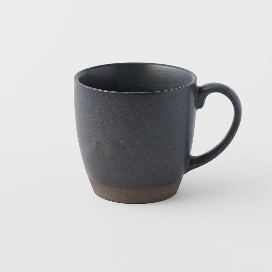 Premium 265ml Black Bisque Glaze Taiko Ceramic Mug Dishwasher Microwave Safe