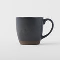 Premium 265ml Black Bisque Glaze Taiko Ceramic Mug Dishwasher Microwave Safe