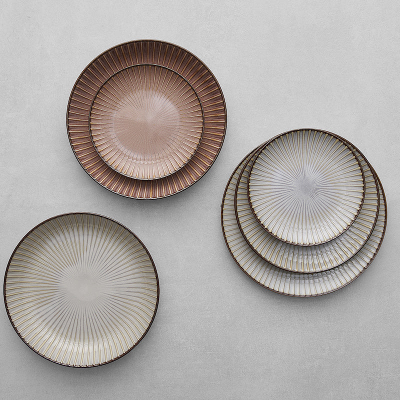 Premium Ceramic Plate – White Sendan Glaze 16cm