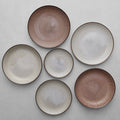 Premium 22.5cm White Sendan Glaze High Rim Ceramic Plate Dishwasher Microwave Safe