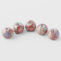 Red Chiyogami Ceramic Incense Stand 2.3cm Compact Japanese Style Holder