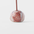 Red Chiyogami Ceramic Incense Stand 2.3cm Compact Japanese Style Holder